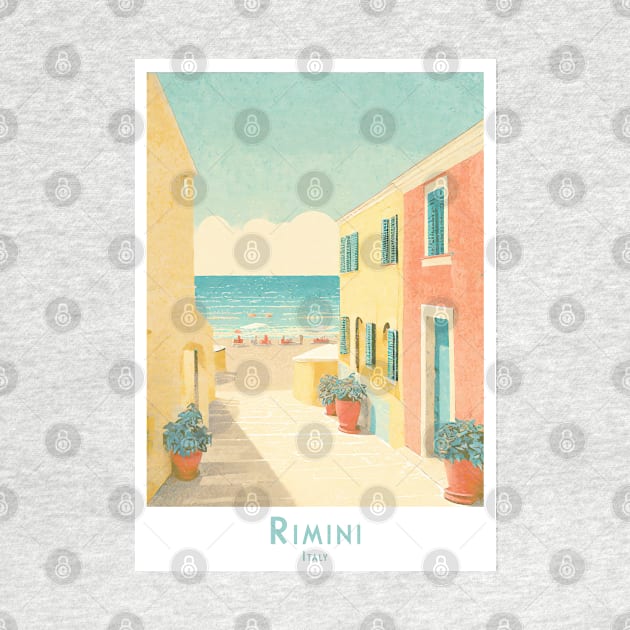 Rimini Italy Vintage Travel Poster by POD24